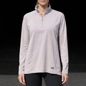 Helly Hansen Quarter Zip Pullover Large Taupe